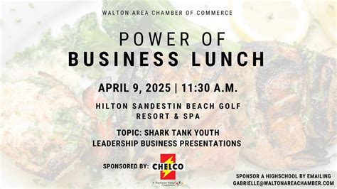 April Power of Business Lunch – Shark Tank Youth Leadership Business ...