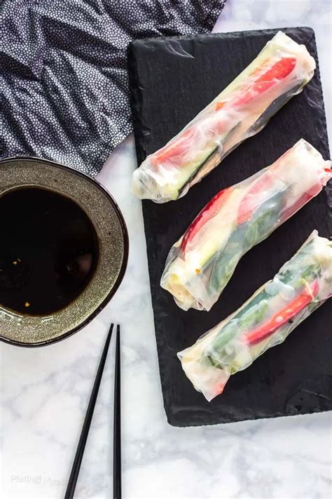 Vegan Vietnamese Tofu Spring Rolls - Plating Pixels