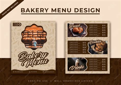 Bakery Menu Design 的图像结果