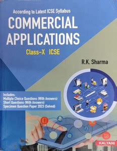 Icse Commercial Applications Class 10: Buy Icse Commercial Applications ...