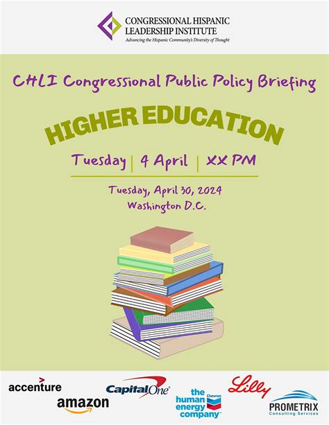 CHLI Congressional Public Policy Briefing on Higher Education, United ...