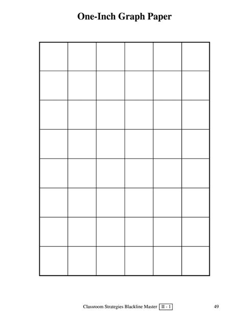 One-Inch Graph Paper Form - Fill Online, Printable, Fillable, Blank ...