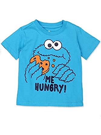 Buy Sesame Street Cookie Monster Baby Toddler Boys Short Sleeve Tee (12 ...