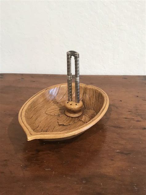Elegant Vintage Nut Bowl with Nut Cracker