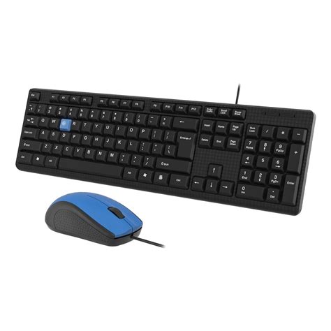 EVM Wired Keyboard and Mouse Combo - Ergonomic Design, Plug & Play, 1 ...