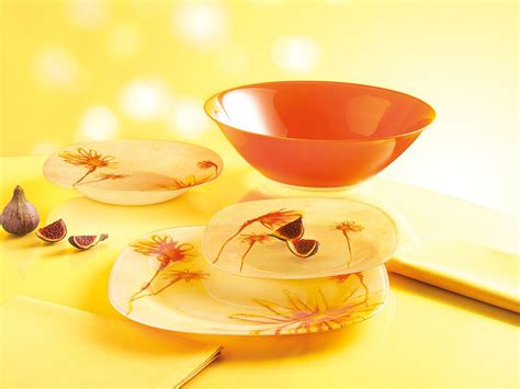 Buy Luminarc"Sunrise" Unbreakable Tempered Glass 19-pcs Dinnerware Set ...