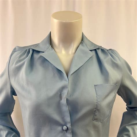 Women’s Light Blue Blouse – Dupree's Vintage
