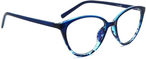 PETER JONES EYEWEAR Blue Full Rim Cat-Eyed Frame (48 Mm) - For Men ...
