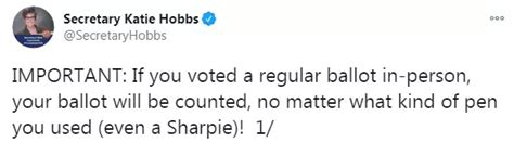Sharpiegate: Arizona Ballots Marked With Sharpies Will Not Be ...