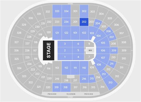 United Center Seating Chart with Seat Numbers and Rows 2026