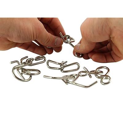 Buy Home-X 6 Shapes Metal Puzzle, Brain Teaser Puzzle, IQ Toys Brain ...