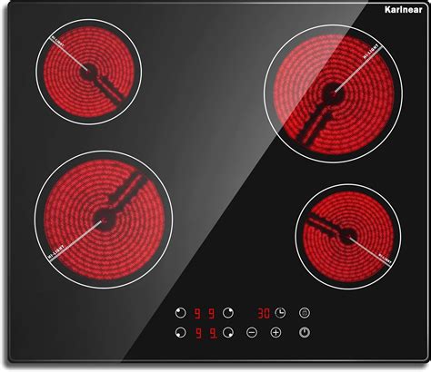 Ceramic Hob, Karinear 60cm Built-in 4 Zones Electric India | Ubuy