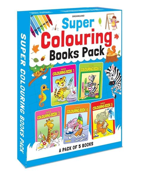 Super Colouring 5 Books Pack for Kids 2 -6 Years - Copy Colouring ...