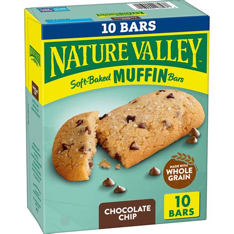 Nature Valley Soft-Baked Muffin Bars, Chocolate Chip, Snack Bars, 10 ct Chocolate Chip 10 Count ...