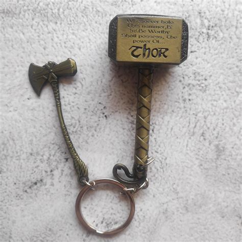 Thor Hammer + Stormbreaker Keychain – Styletadka