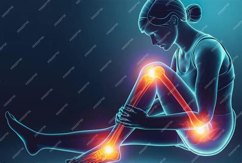Medical illustration of sciatica hip joint knee joint ankle joint pain ...