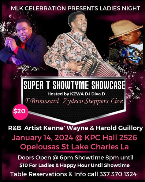 Super T Broussard's MLK Super T's Showtime Showcase- Zydeco Events