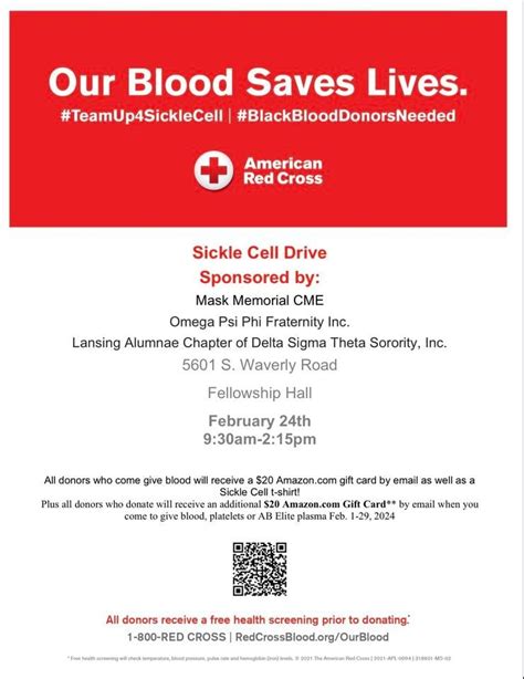 American Red Cross - Sickle Cell Drive (Delta and Que Lansing Chapters ...