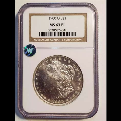 1900-O Morgan Silver Dollar NGC MS-63 PL Sight White - Bob Paul Rare Coins