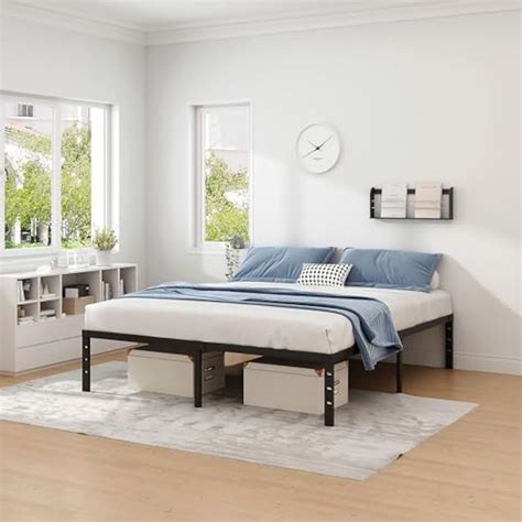 NEWJETO Metal Bed Frame,Queen Size Bed Frame with Storage India | Ubuy