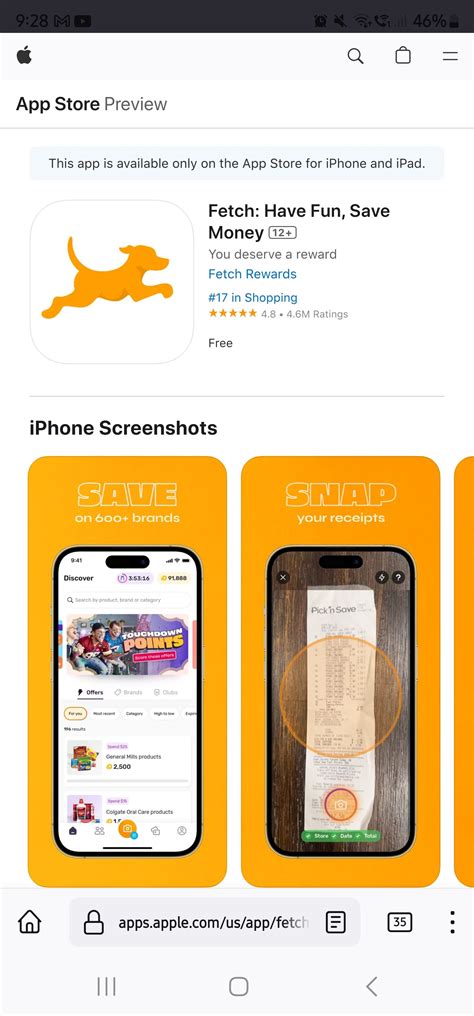 Fetch Rewards App Android 的图像结果