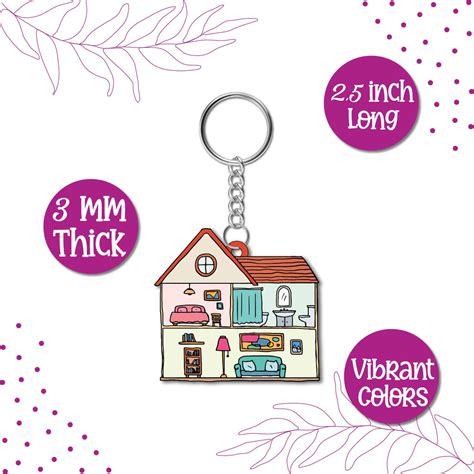 House Wooden Keychain – Bhai Please India
