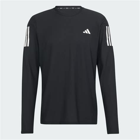 adidas Own The Run Long Sleeve Tee - Black | adidas India