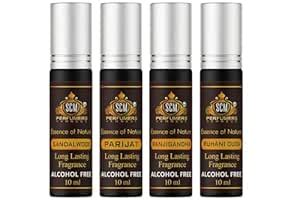 EXCLUSIVE NATURAL ATTAR PERFUME GIFT SET OF 4 | LUXURY ALCOHOL-FREE ...