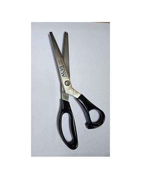 Alvi Scissors Plastic Zig Zag Fabric Cutting Scissor, 10-inch/250 mm ...