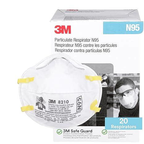3M Unisex NIOSH Safety Personal Protective Equipment Particulate Mask ...