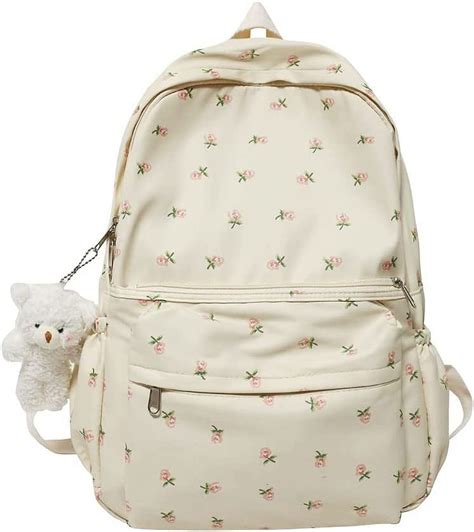 Cute Kawaii Backpack Floral Backpack for School Coquette Aesthetic ...