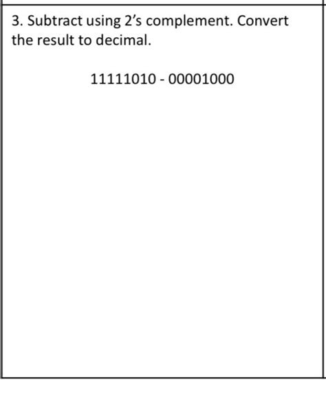 Image result for 2s Complement to Decimal