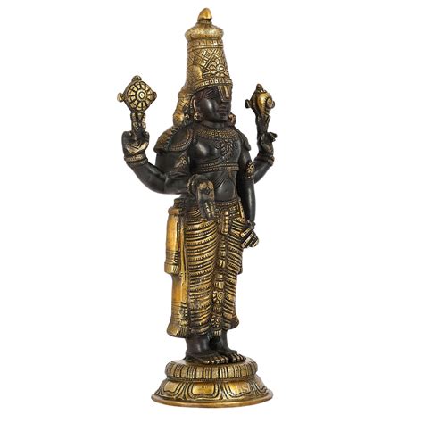 Brass Superfine Tirupati Balaji Antique 18 Inch | Budhshiv.com