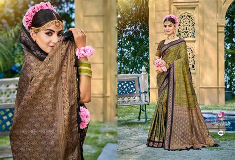 Bunawat Kantha Silk Sangam Prints Soft Silk Woven Worked Festive Saree ...