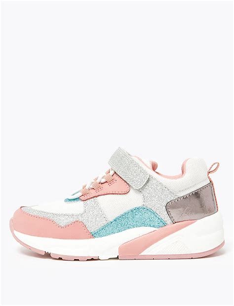 Buy Kids' Sparkle Block Trainers at Marks & Spencer