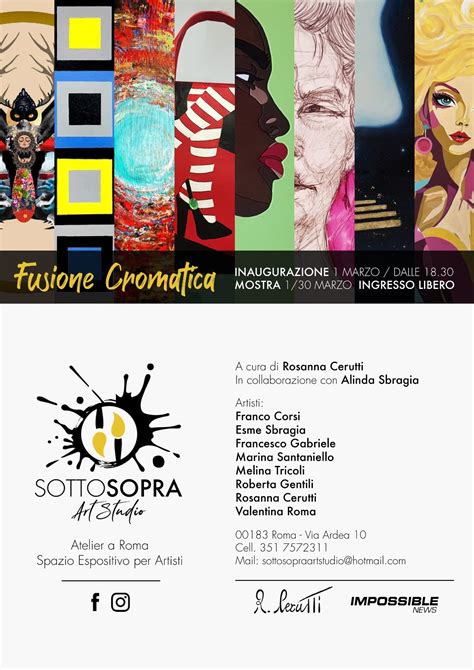 vernissage Fusione Cromatica , SottoSopra Art Studio, Rome, 1 March ...