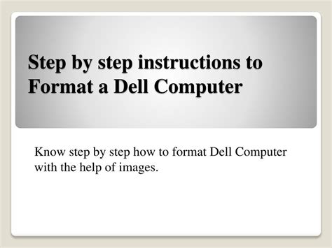 How to Format Dell Computer 的图像结果