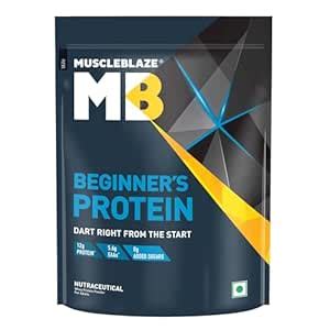 MuscleBlaze Beginner's Whey Protein Powder, Chocolate (1kg / 2.2lbs ...