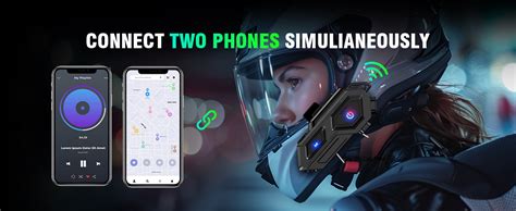 EDYELL Motorcycle Bluetooth Headset,C8 Motorcycle Helmet Speakers with ...