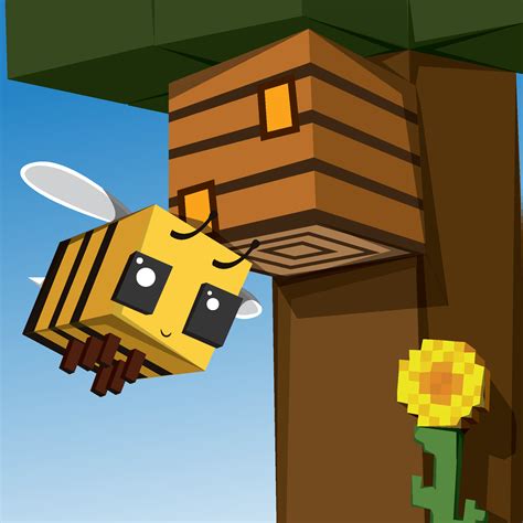 Wallpaper Minecraft Bee Fanart Cute / Perfect gift for the minecraft ...