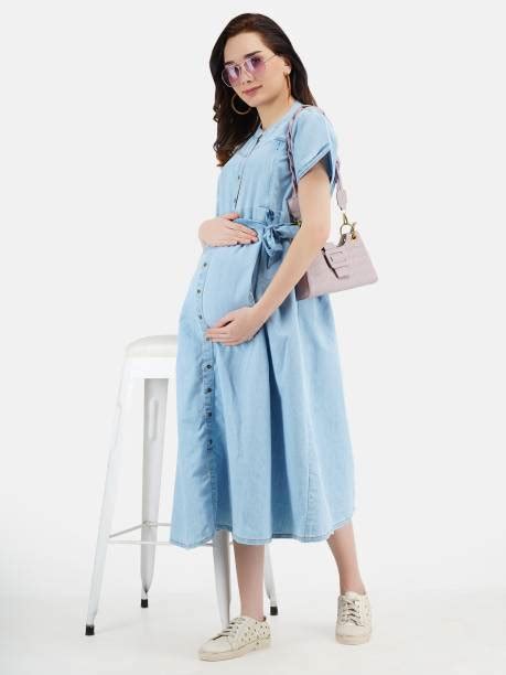 Denim Midi Dress - Buy Denim Midi Dress online at Best Prices in India ...