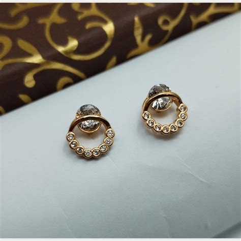 Aamrapali Gold Plated Austrian Stone Stud Earrings – JewelEMarket