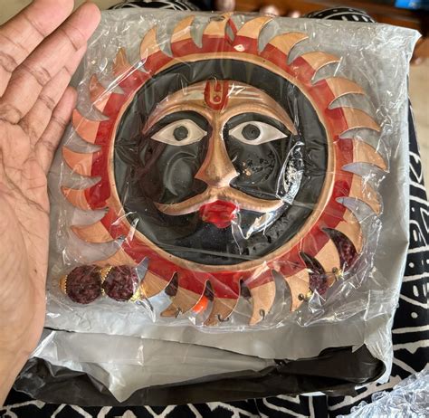 Buy Rhaa Baba Kaal Bhairav Sun Face Wall Hanging | Banarasi Hand Craft ...