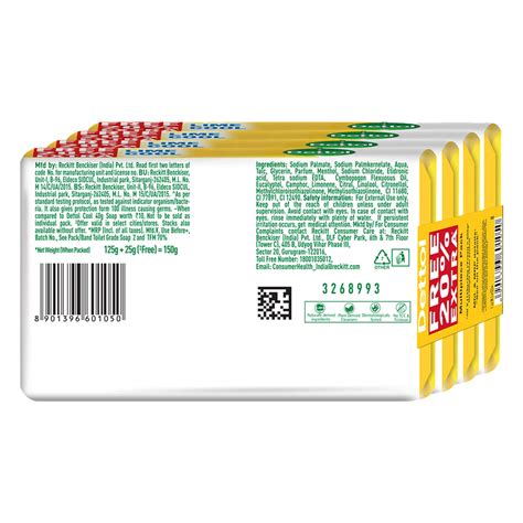 Buy DETTOL LIME COOL BATHING SOAP BAR WITH 2X MENTHOL & LONG LASTING ...