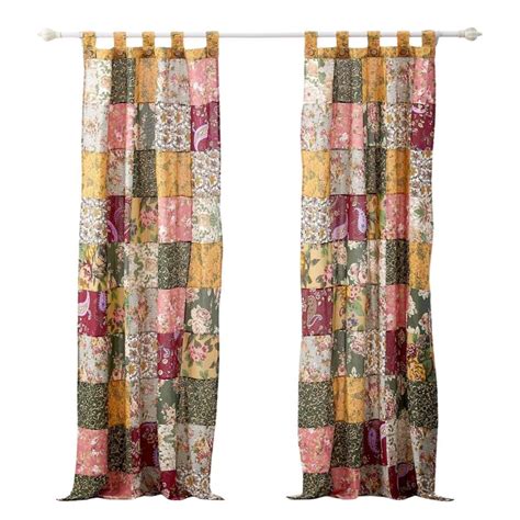 Buy Greenland Home Antique Chic Authentic Patchwork Curtain Panel Set ...