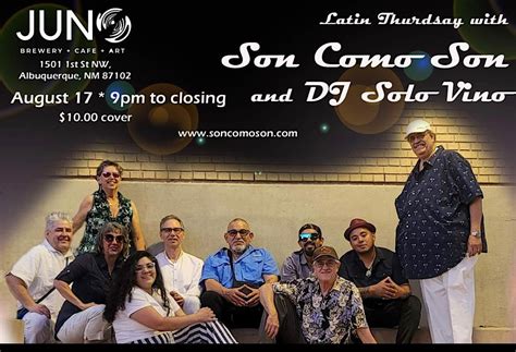 Live Salsa with Son Como Son, JUNO brewery + cafe + art, Albuquerque ...