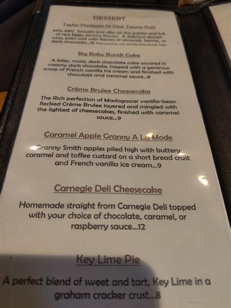 Menu at The Boundary House Restaurant, Calabash