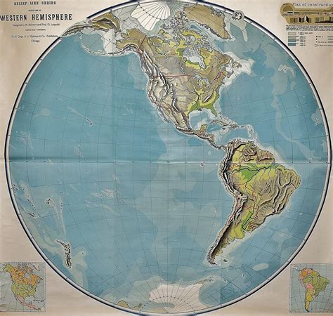 Western Hemisphere Physical Map