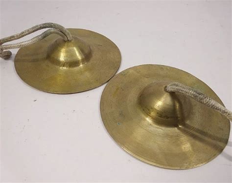 Bell Metal made Pair Of Manjira ,Ilathalam, iskcon kirtan kartal ,indi ...