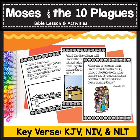 Moses and the 10 Plagues Bible Lesson for Preschool & Kindergarten ...